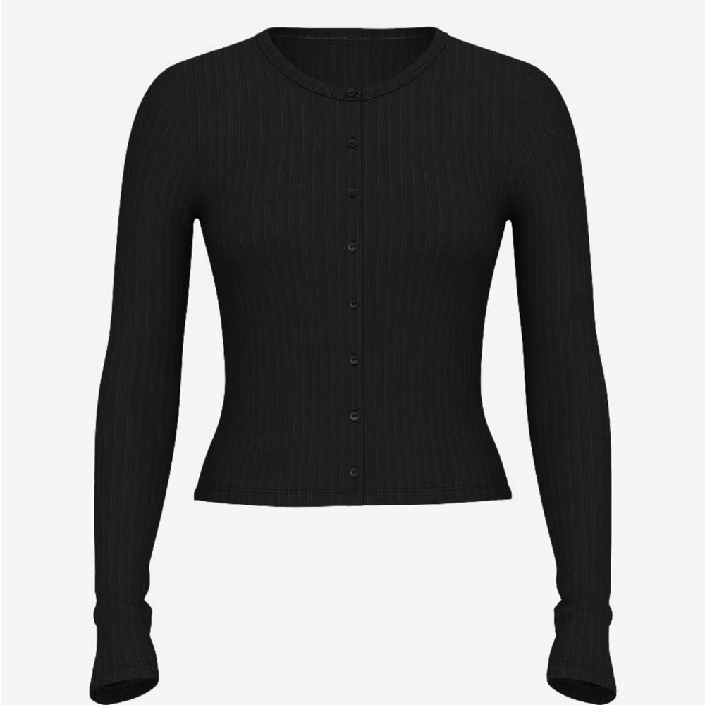Black Button-Up Cardigan